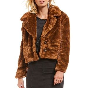 Free People Mena Faux Fur Jacket